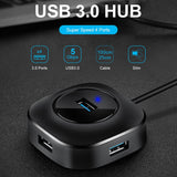 USB Hub USB 3.0 Hub 2.0 Multi USB Splitter Adapter 4 Ports Speed Mini Multiple 3 Hab usb3.0 HUB Port USB-Hub Expander For PC