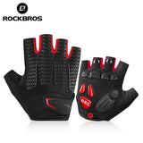 ROCKBROS Cycling Gloves MTB Road Gloves Mountain Bike Half Finger Gloves Men Summer Bicycle Gym Fitness Non-slip Sports Gloves