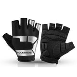 ROCKBROS Cycling Anti-slip Anti-sweat Men Women Half Finger Gloves Breathable Anti-shock Sports Gloves MTB Bike Bicycle Glove