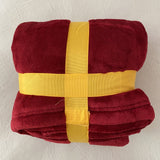 Winter Warm TV Pocket Hooded Blankets Adults Kids Bathrobe Sofa Cozy Blanket Sweatshirt Plush Coral Fleece Blankets Outwears