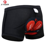 X-Tiger Cycling Underwear Upgrade 5D Padded Cycling Shorts 100% Lycra Shockproof MTB Bicycle Shorts Road Bike Shorts