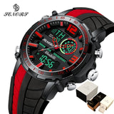 Senors Digital Watch Men Sports Watches Fashion Dual display Men's Waterproof LED Digital Watch Man Military Clock