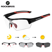 ROCKBROS Photochromic Cycling Glasses Bicycle Outdoor Sports Sunglasses Discoloration Glasses MTB Road Bike Goggles Bike Eyewear