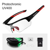 ROCKBROS Photochromic Cycling Glasses Bicycle Outdoor Sports Sunglasses Discoloration Glasses MTB Road Bike Goggles Bike Eyewear