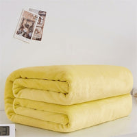 Soft Warm Coral Fleece Blanket Winter Sheet Bedspread Sofa Plaid Throw 220Gsm 6 Size Light Thin Mechanical Wash Flannel Blankets