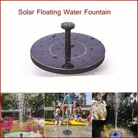 Mini Solar Fountain Garden Pool Pond Floating Water Fountain Outdoor Bird Bath Garden Bonsai Rockery Decor Fountain Fast Ship