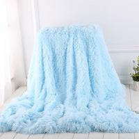 Shaggy Super Soft Coral Fleece Blanket Warm Cozy Bedding Blanket Fluffy Sofa Bedding Airplane Hotel Throw Sofa Blanket New